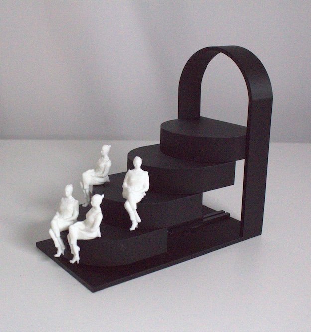 Stool Retractable Seating 1:20