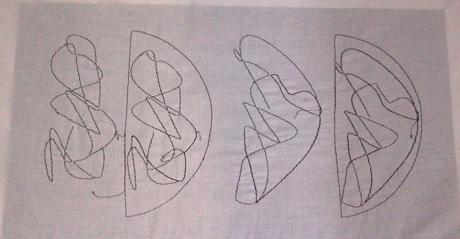 Seating Pattern 1:10 created using CAD Embroidery 