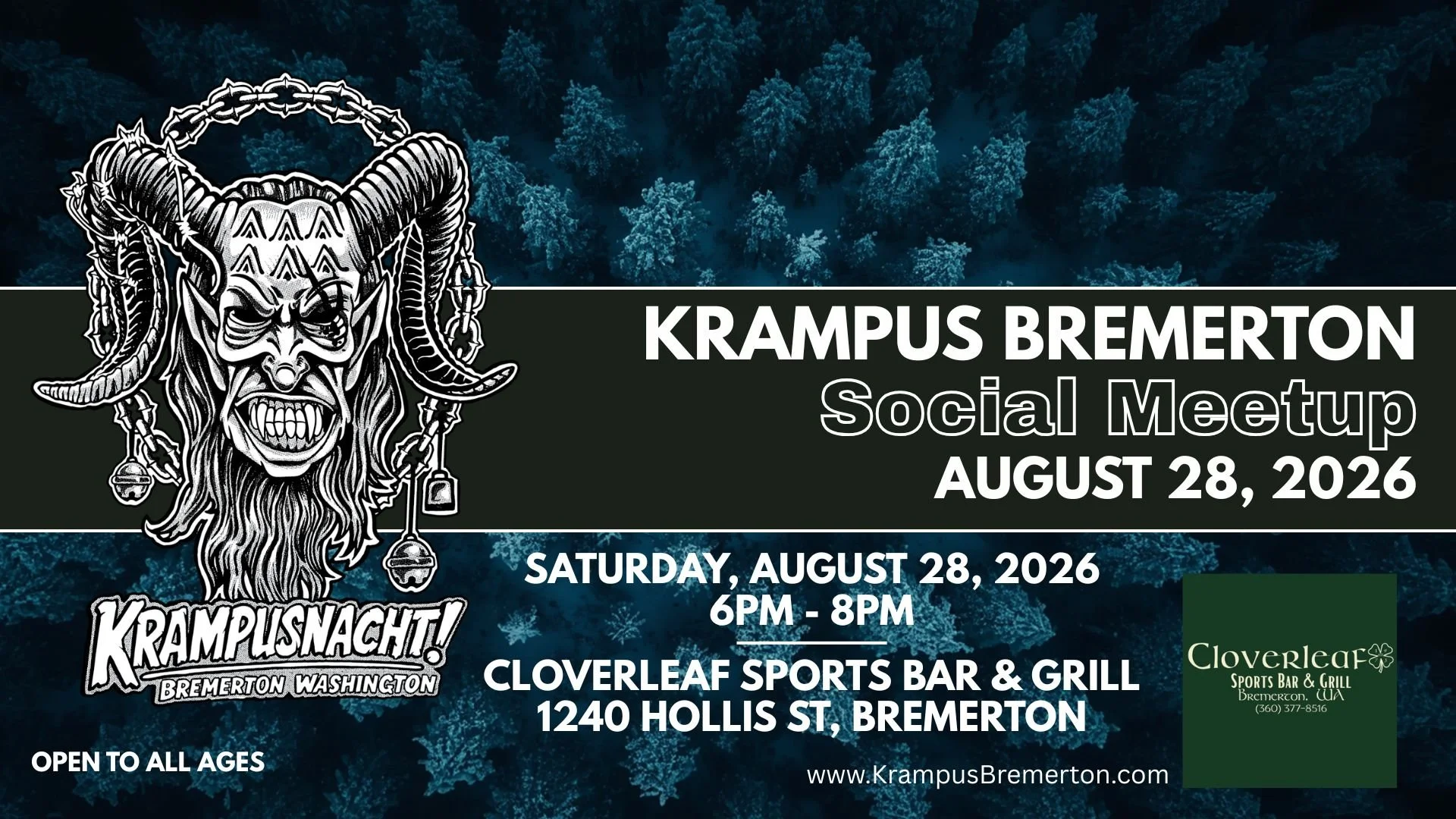 KRAMPUS MEETUP AT CLOVERLEAF SPORTS BAR &amp; GRILL