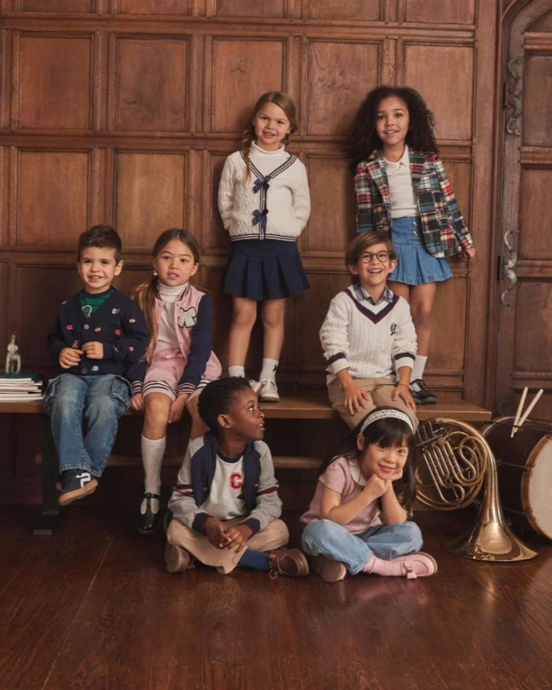 We&rsquo;re *obsessed* with this Campus Cuties collection by @gymboree, featuring kid wrangling by the marvelous Tracie Marquez (@tracie_wrangler). 🎺📚

Senior Director of Photography: Roger de la Rosa / @_rogerdelarosa_
Photographer: Ian Boddy / @i