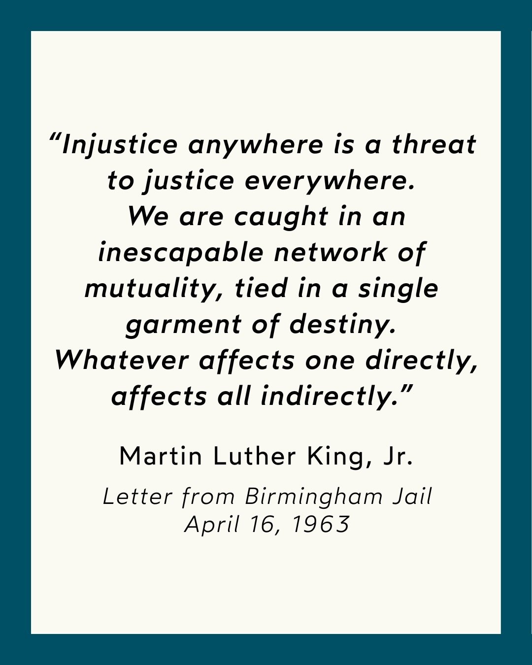 Given the current state of the world, it doesn&rsquo;t always feel right to post our usual content as if everything is normal.

Today, in honor of Dr. King and his enduring message, we&rsquo;re taking a brief pause to acknowledge what&rsquo;s happeni