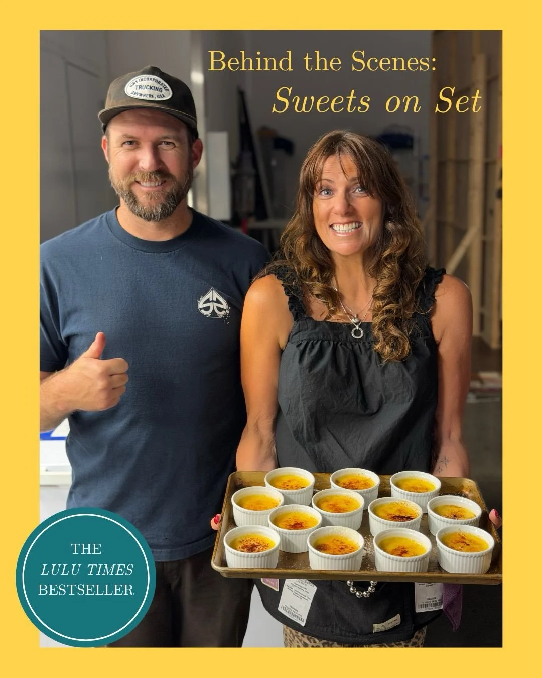 Make sure you have the *good* vanilla (and an even better crew). Our sweet Danny Conroy @dcon5 and Rach Bevan @bevanstyle2.0 serving up cr&egrave;me br&ucirc;l&eacute;e treats on set with @williamssonomahome 🧑&zwj;🍳🍮⁠
⁠
#MadeWithLove #BehindTheSce