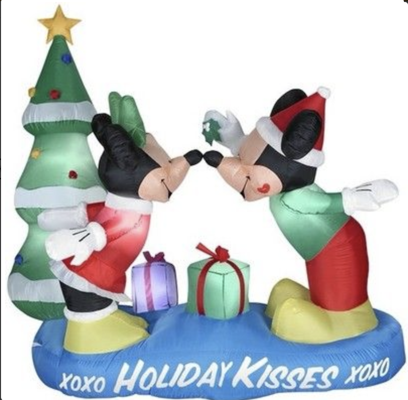 5.5ft Mickey And Minnie Mistletoe