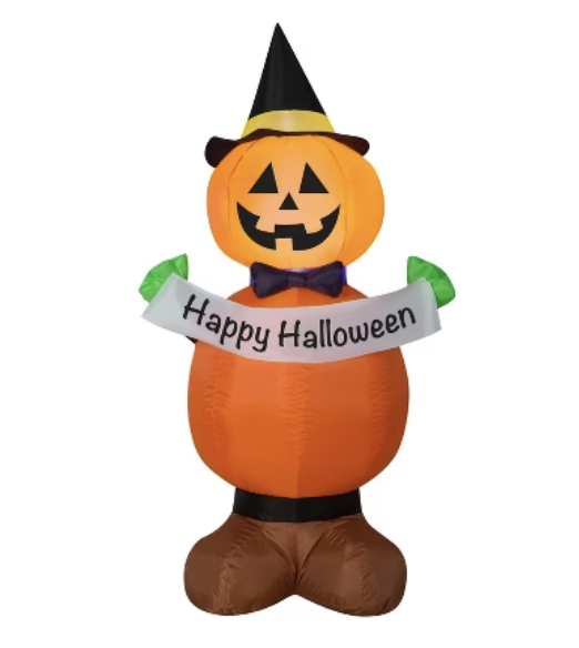 4ft pumpkin witch