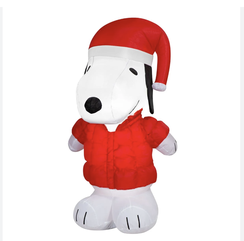 5ft Snoopy In Puffer Coat