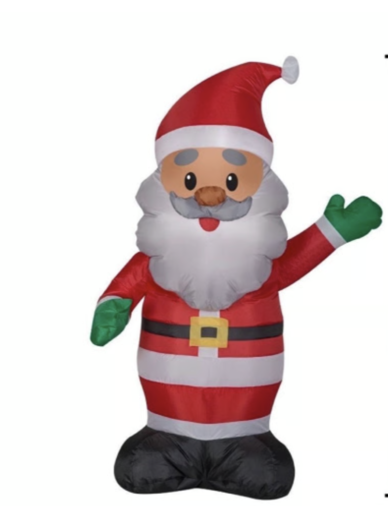 4ft African American Santa