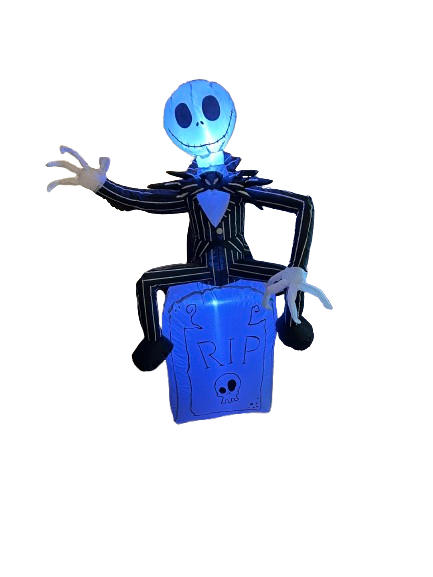 3.5ft Jack Skellington On Tombstone