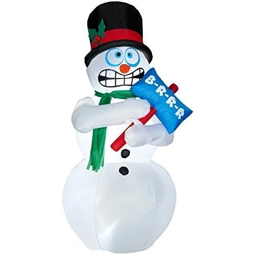 6ft Animated Shivering Snowman