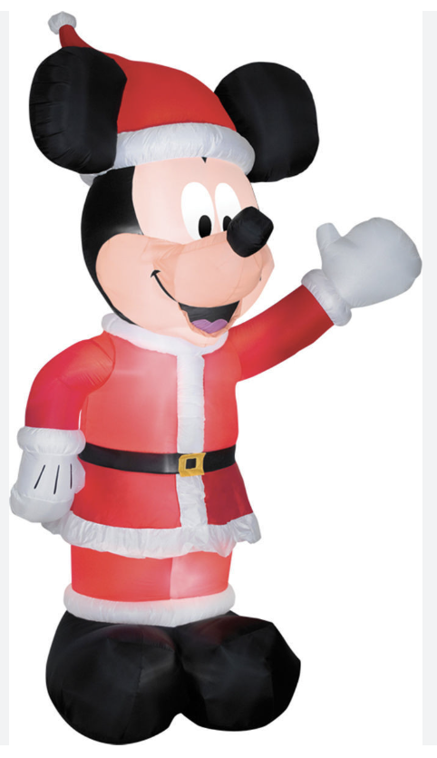 11ft Giant Mickey In Santa Suit