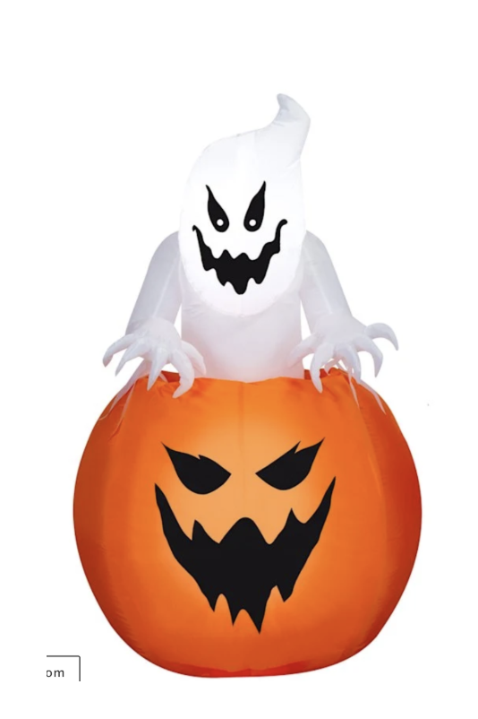 5ft animated pop up ghost in pumpkin 
