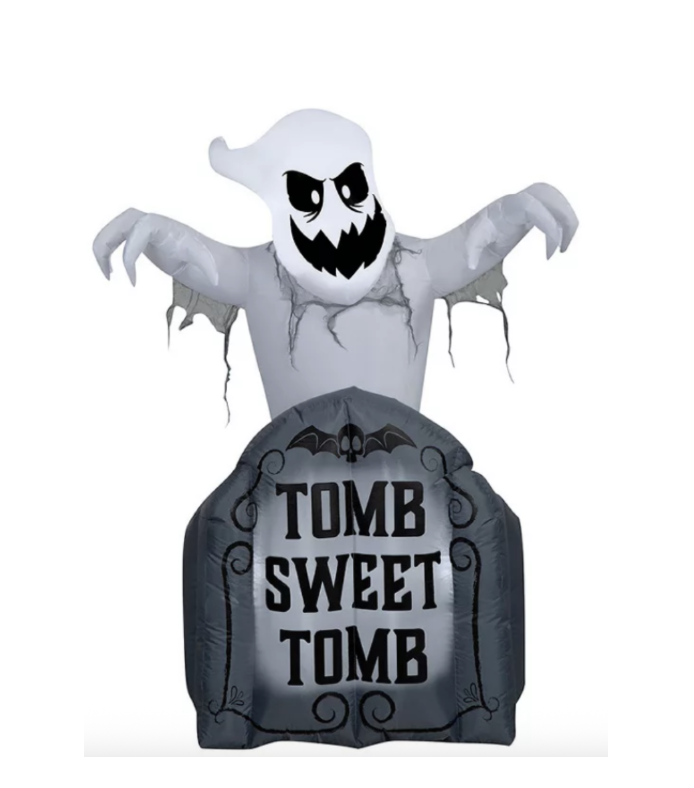 4.5ft animated ghost in tombstone