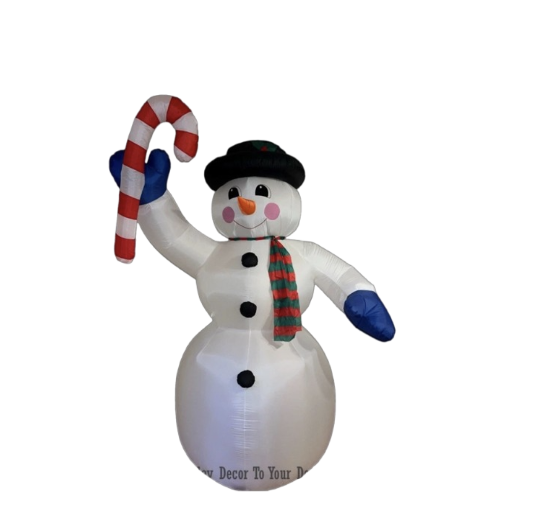 8ft Candy Cane Snowman