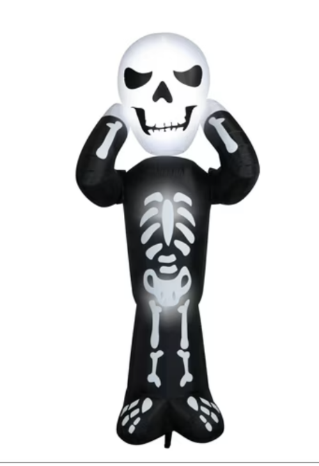 8ft Animated Head Lifting Skeleton