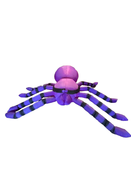 8ft Purple Spider With Fading Lights Indoor Use Only