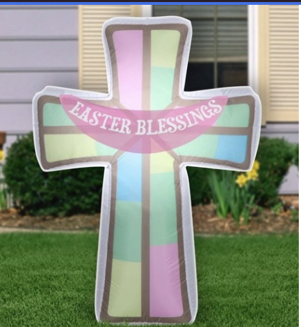 3.5ft Easter Blessings Cross