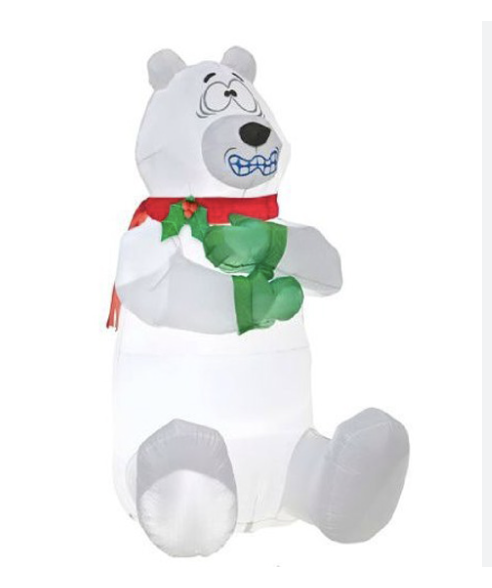 5ft Animated Shivering Polar Bear