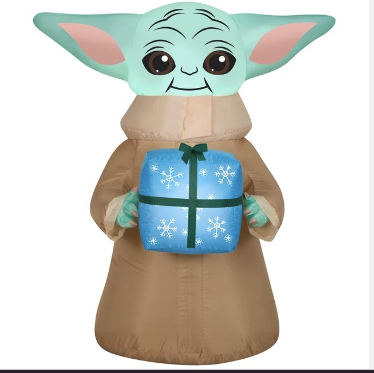 3.5ft Christmas Baby Yoda With Present