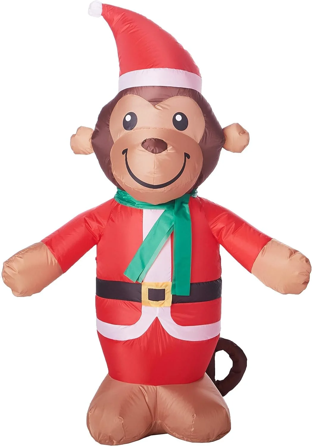 4ft Christmas Monkey In Santa Suit 