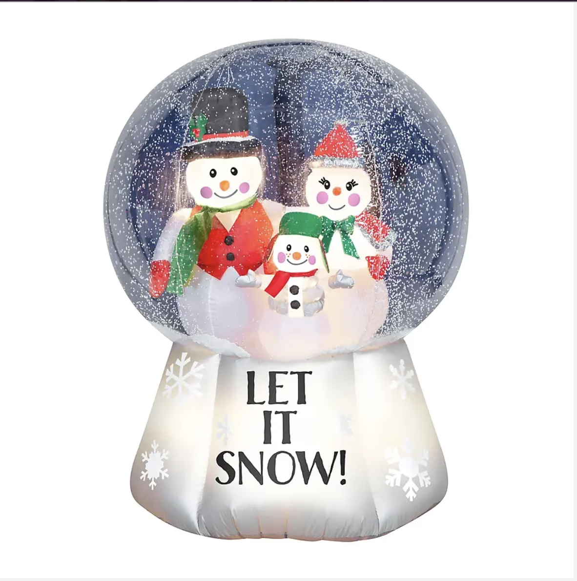 6ft Snowman Family Snow globe 