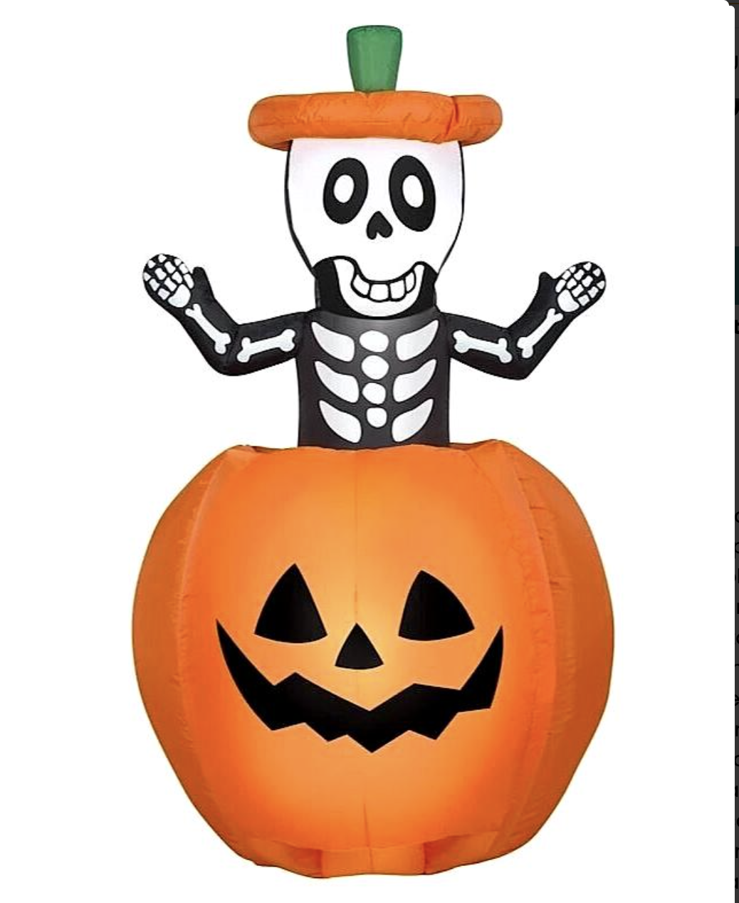 5ft animated pop up skeleton in pumpkin