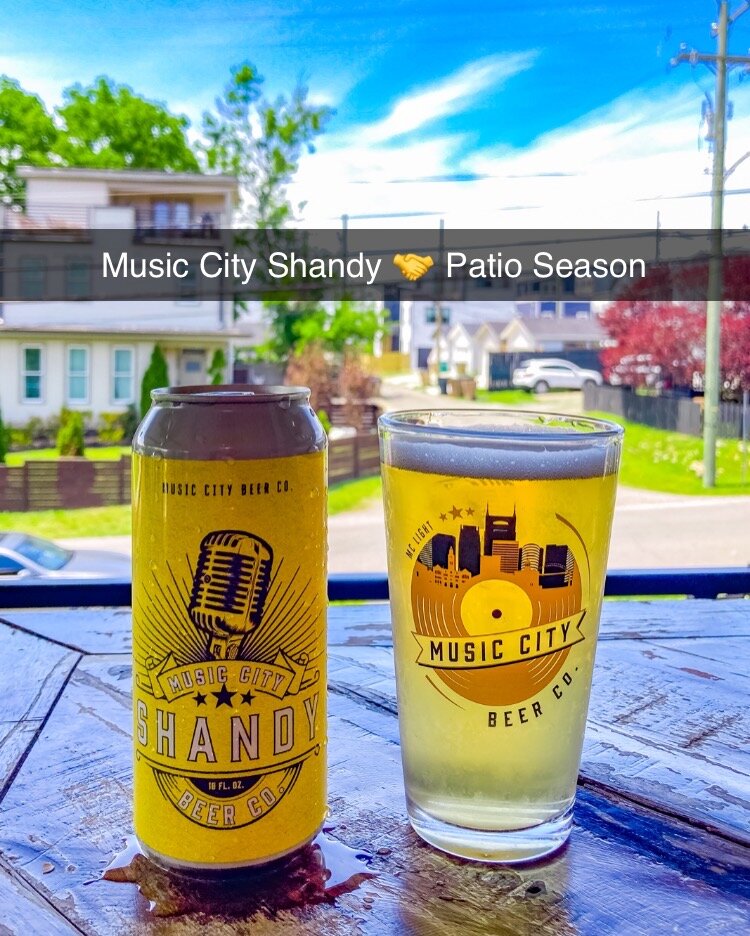 Patio season starts as soon as you crack open that can of Music City Shandy 🍋

#OurTownOurBeerOurSummer