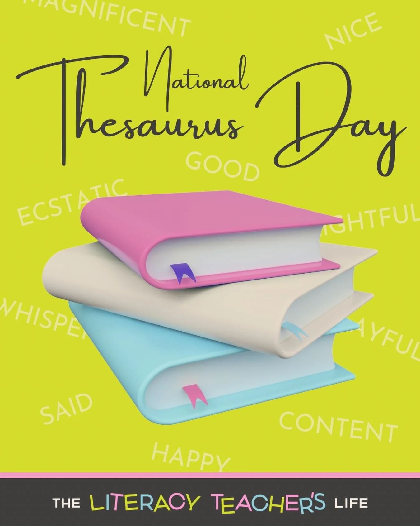 Happy (belated) Thesaurus Day! 📖✨

This past Sunday (January 18th) we celebrated Peter Mark Roget&rsquo;s birthday&mdash;the man who created the first modern thesaurus in 1852. His work revolutionized how we think about language!

Thesauruses aren&r