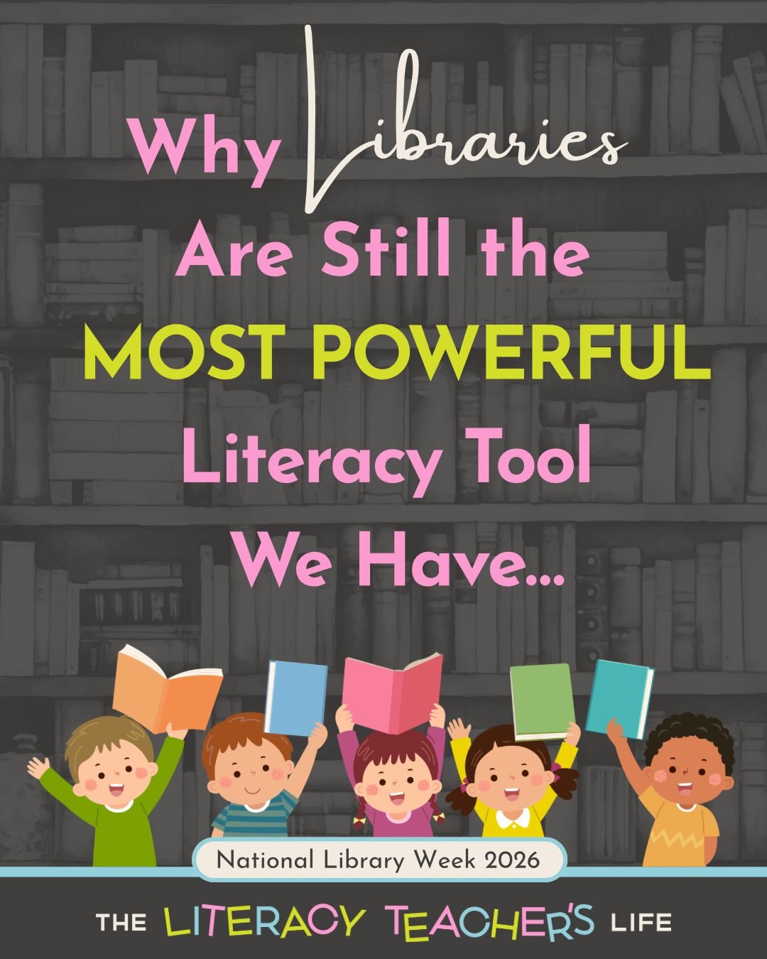 It&rsquo;s National Library Week &mdash; and I have some things to say. 📚💚

Libraries are one of the most powerful and underused literacy tools we have. Free books. Free programs. Free access to a world of knowledge and story &mdash; for every sing