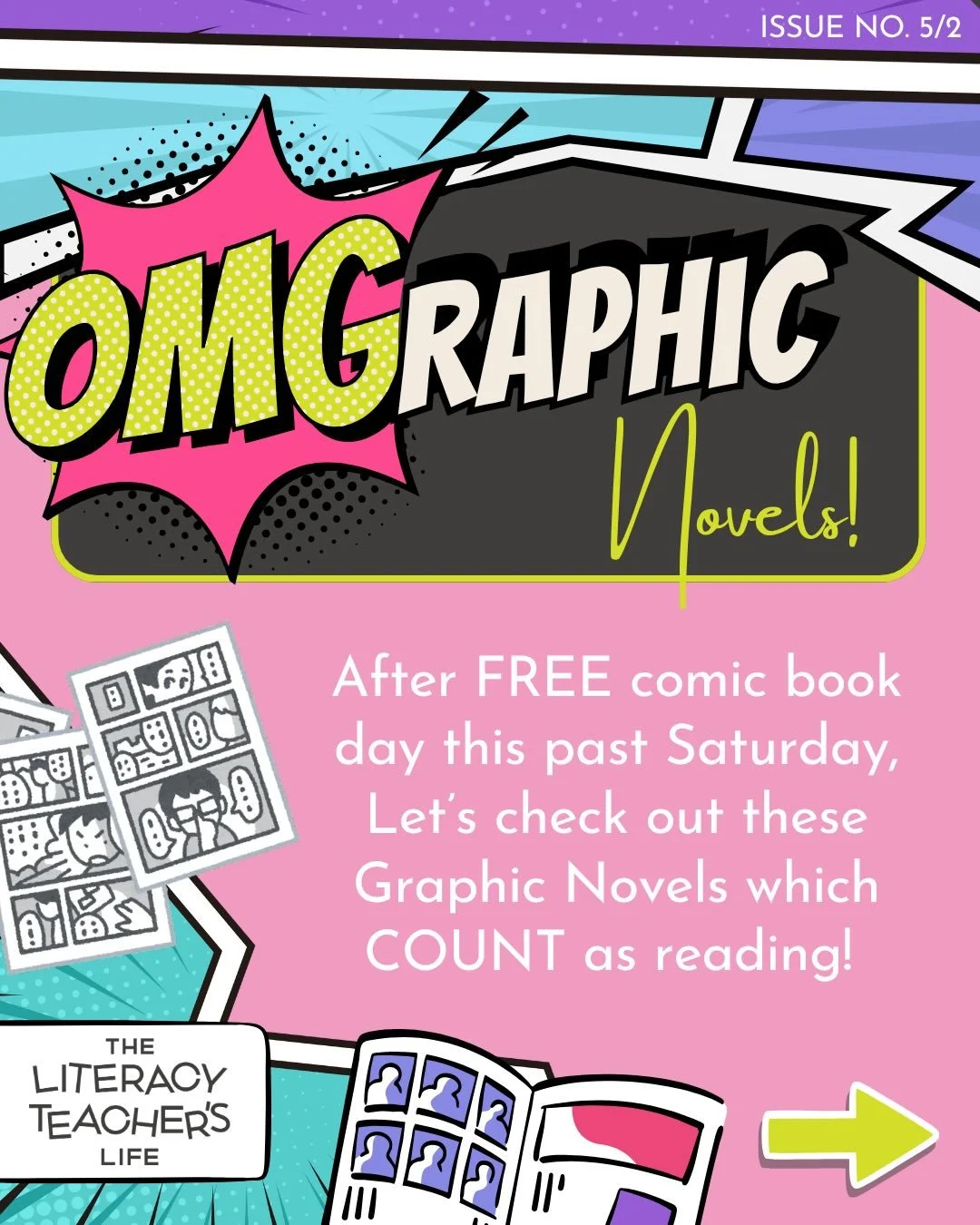 This past Saturday was Free Comic Book Day &mdash; and I couldn&rsquo;t let it pass without talking about graphic novels. 💥📚

Can we talk about them for a second? Because they are one of the most powerful &mdash; and underestimated &mdash; literacy