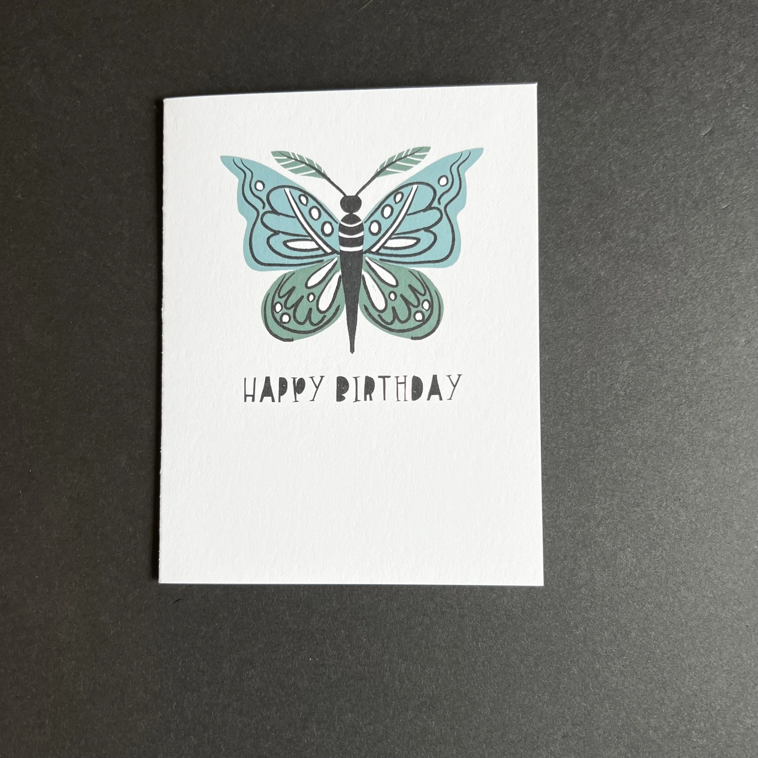Blue Butterfly Birthday Card