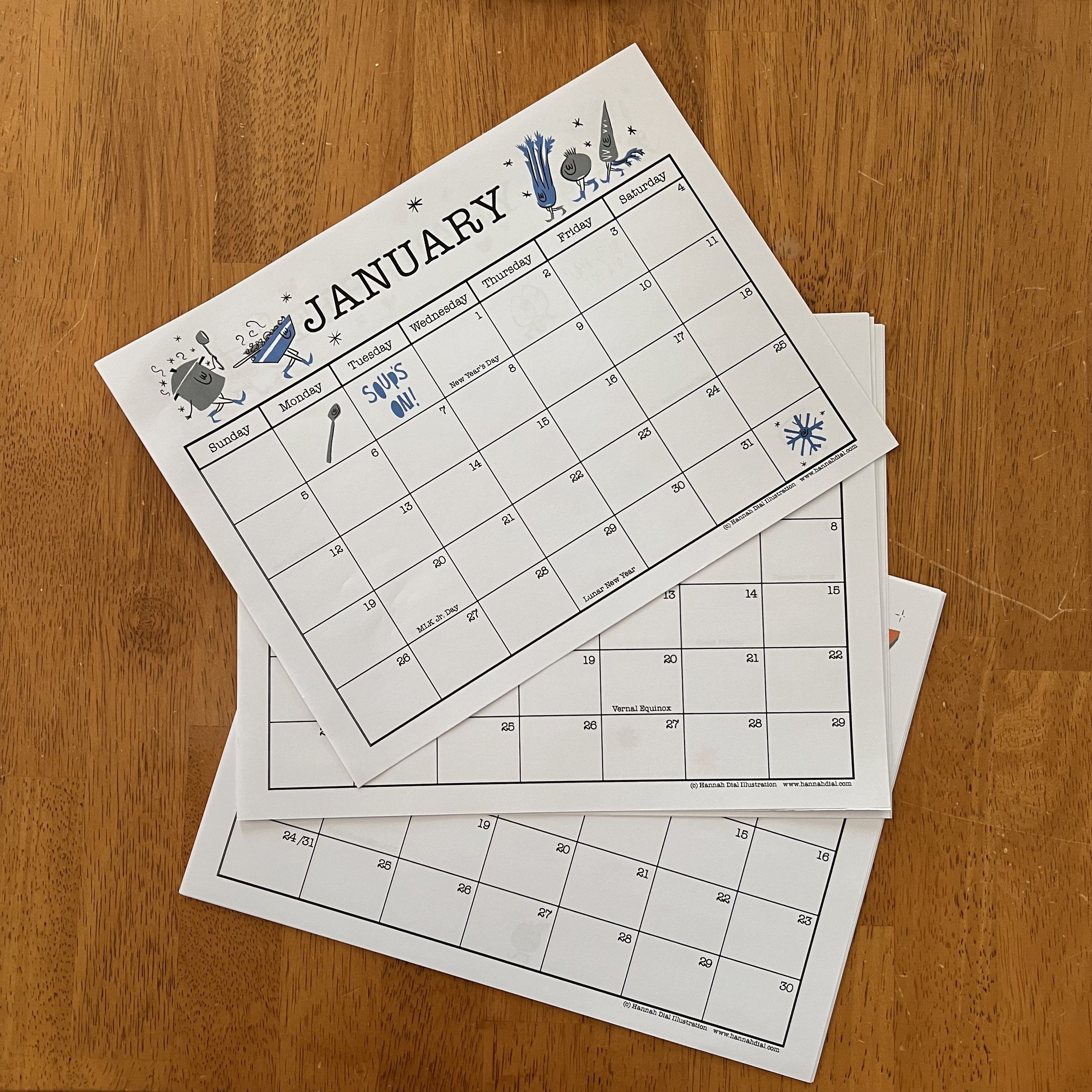 2025 Joyful Kitchen Printable Calendar