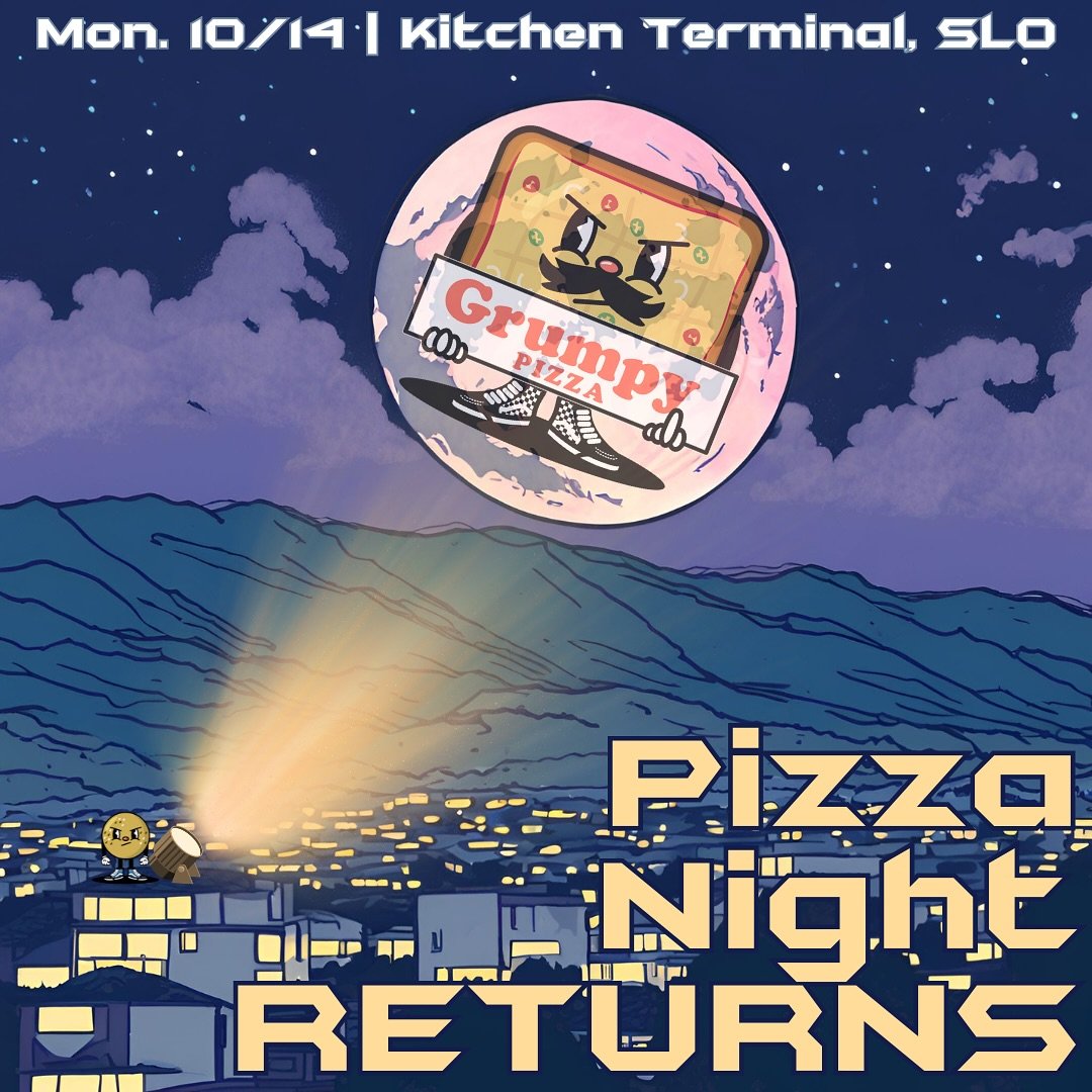 Salty Bagel presents

A 100% Gluten Free, 0% Terrible production

Grumpy Pizza in

HOLY CRAP THIS PIZZA IS AMAZING, Part III: WAIT THERE ARE VEGAN OPTIONS THIS TIME?

Coming Monday, October 14, 5p-8p. Pickup at The Kitchen Terminal (@thekitchentermin