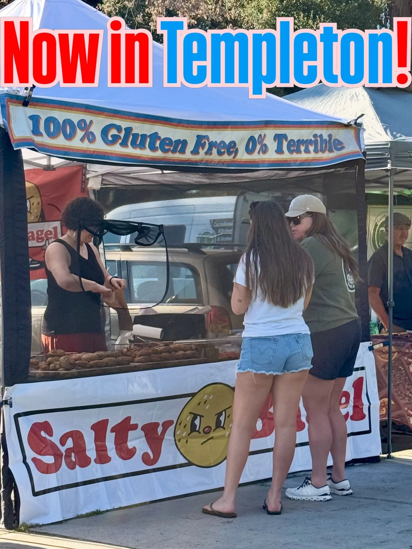 TEMPLETON WE ARE IN YOU (SO TO SPEAK)!

Like the universe and my waistline, the Saltyverse is expanding. I&rsquo;m very happy to report you can now find our gluten-free deliciousness Saturday mornings from 9a-12:30 at the Templeton farmers market, pu