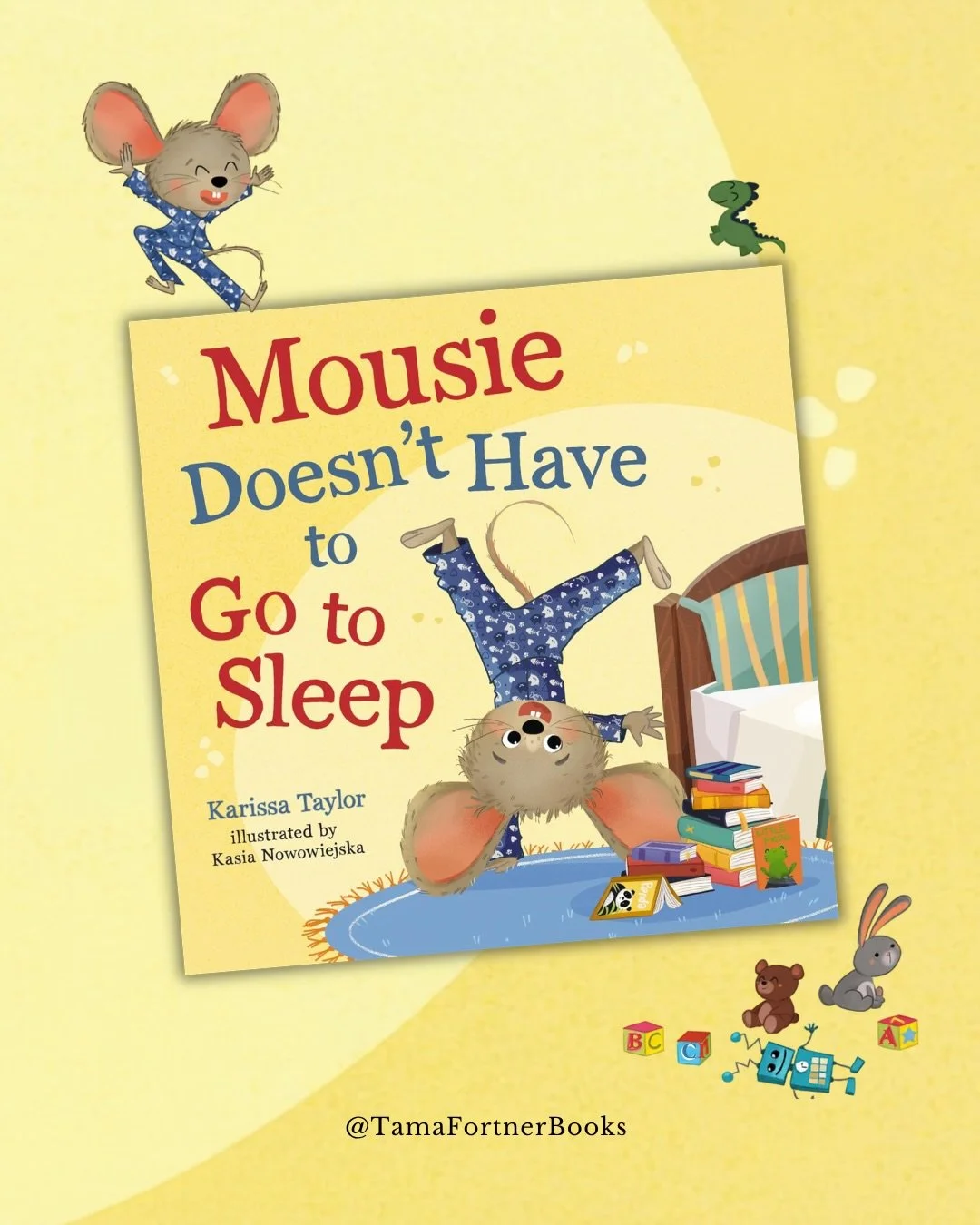 Book Review 📚❤️📚
⭐️ ⭐️ ⭐️ ⭐️ ⭐️
&nbsp;
&ldquo;Mousie does not want to go to sleep. 
Mom and Dad say he doesn&rsquo;t have to.&rdquo;
&nbsp;
So, begins this adorable board book for toddlers who just aren&rsquo;t quite ready to go to sleep. Giggle-in