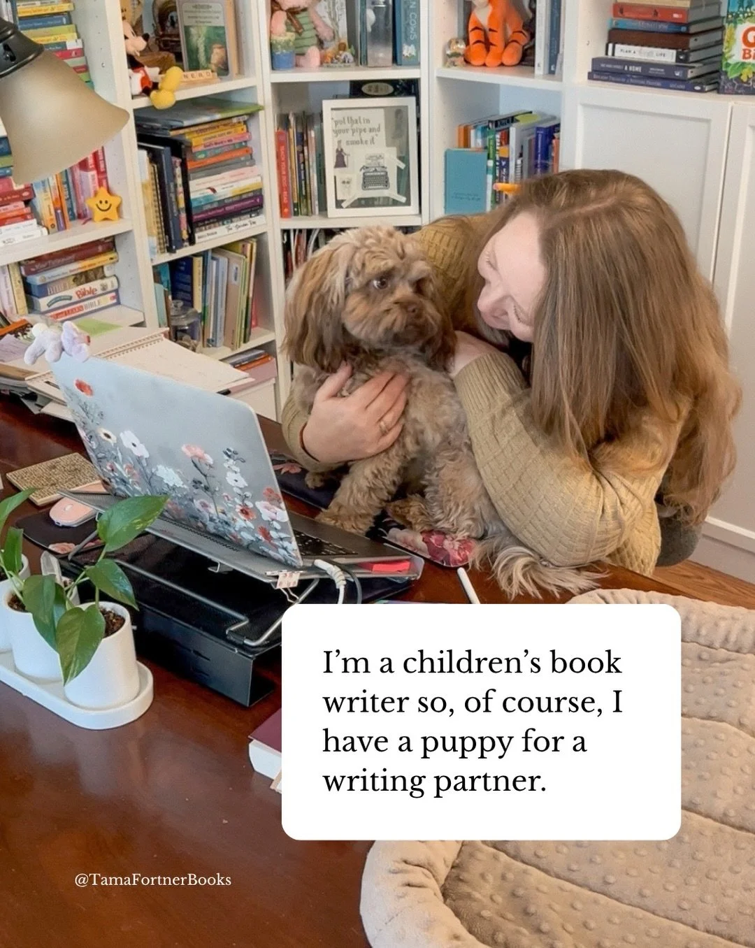 I&rsquo;m a children&rsquo;s book writer so, of course, some things are just a given. 🤷&zwj;♀️📚👩&zwj;💻

#childrensbookauthor #picturebookwriter #tamafortnerbooks #writerslifeforme #puppiesofinstagram
