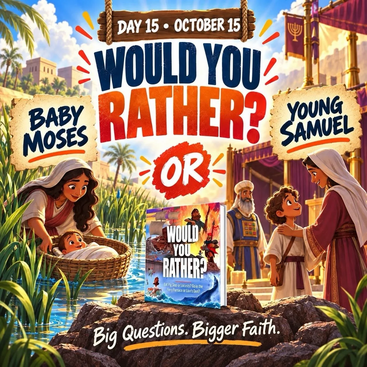 There&rsquo;s a new book coming out soon and it&rsquo;s sure to spark some lively discussions!

It&rsquo;s &ldquo;Would You Rather Bible Challenge&rdquo; by Brock Eastman and Marianne Hering. Check it out&hellip;

&ldquo;Would you rather&hellip;

🧺 