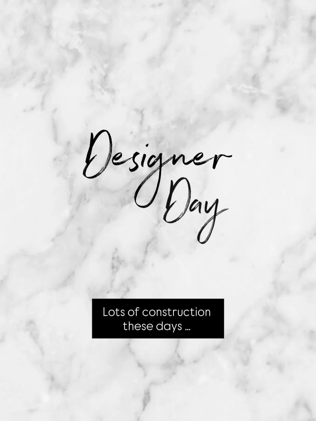 Gotta swipe to see how we spend our Designer Day &hellip; So much construction these days! #designlife