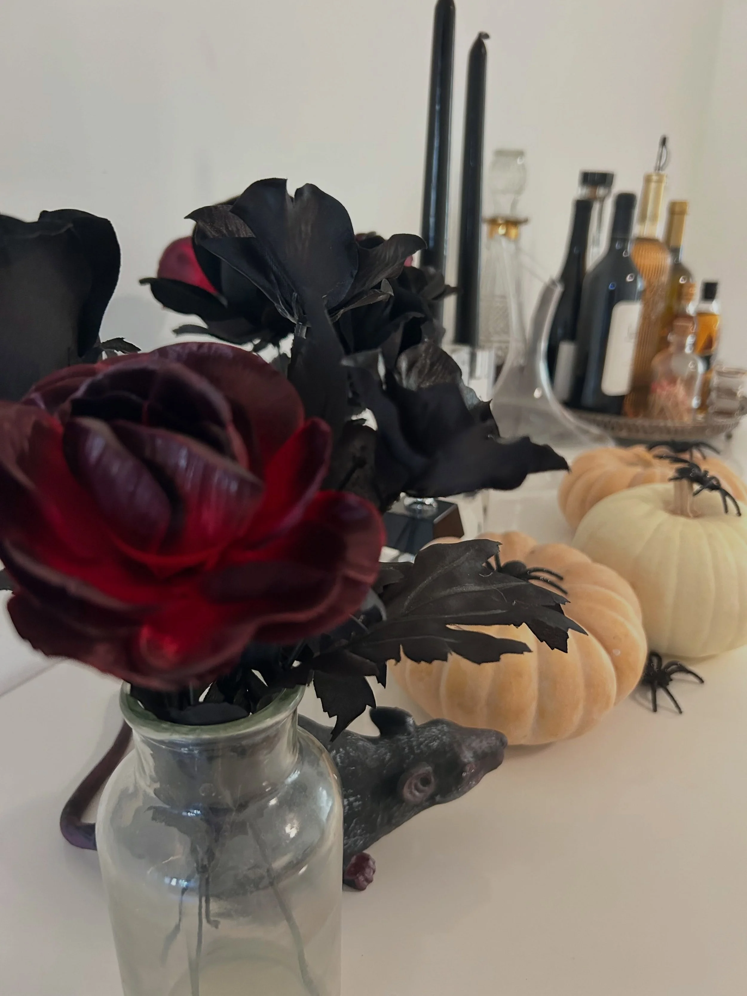 Setting up for the spookiest day of the year 💀🕷️
