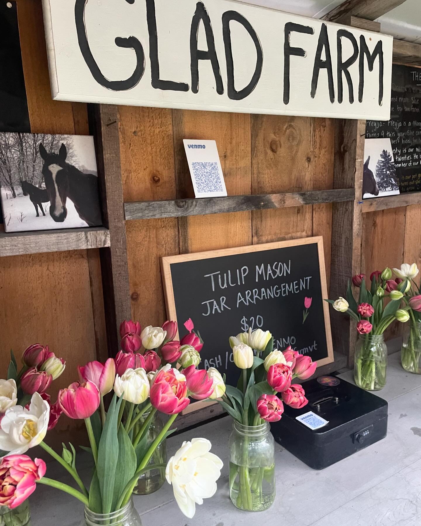 Need flowers for the special moms in your life? Our flower stand will be stocked Friday- Sunday with fresh flowers. Want something a bit bigger? Visit gladfarmvt.com to order a larger arrangement 🌷