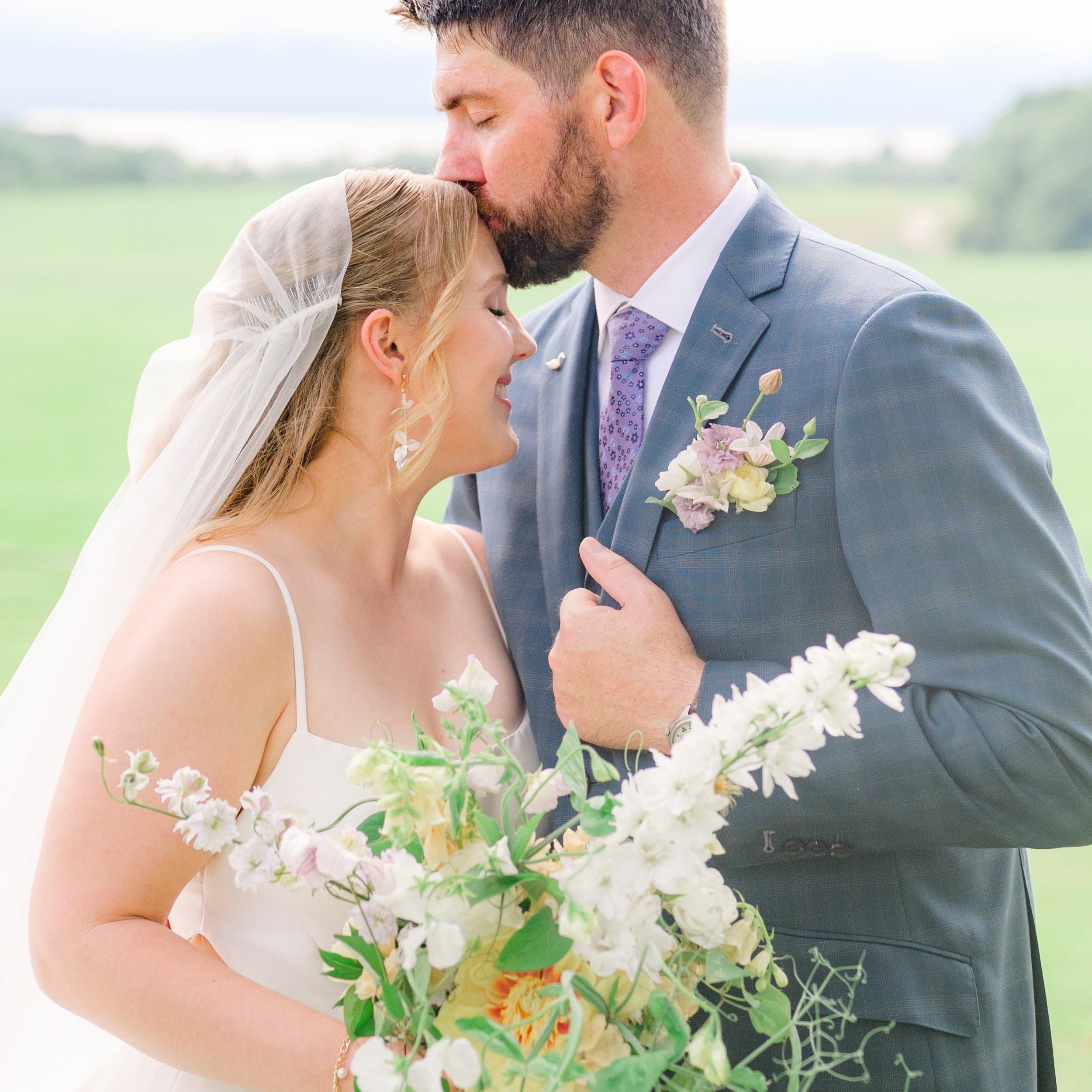 When the bride&rsquo;s wishlist was for every flower to be grown in Vermont, with a few unexpected &amp; funky elements mixed in, I set out to collect early July treasures.

Everything came together for a wild, abundant look, reflecting the very best