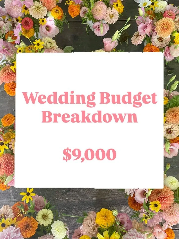 Yesterday we looked at what a $15,000 wedding floral budget could look like. Today, we are looking at one way that a $9,000 budget could be spent. 

While planning your budget, it&rsquo;s important to be intentional about the flowers that matter most