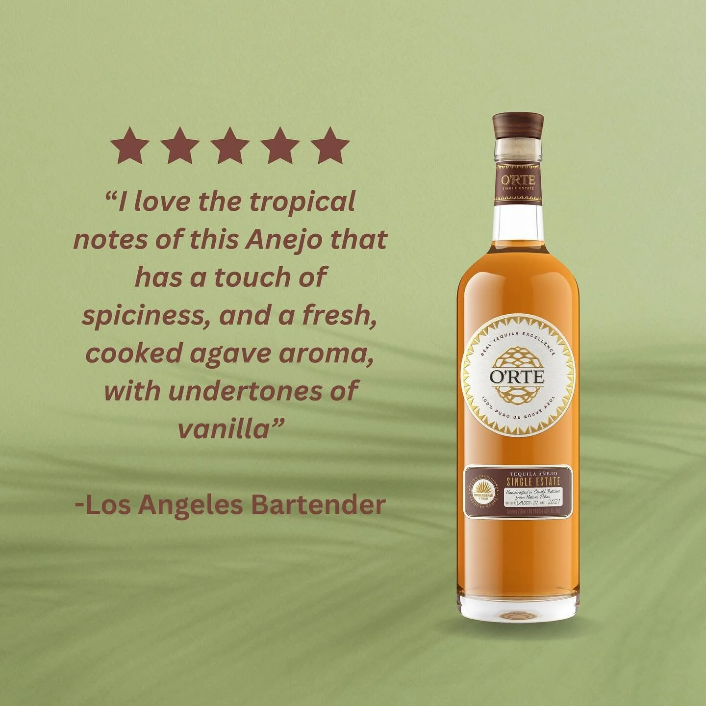 O’RTE Tequila neat or on the rocks — O'RTE