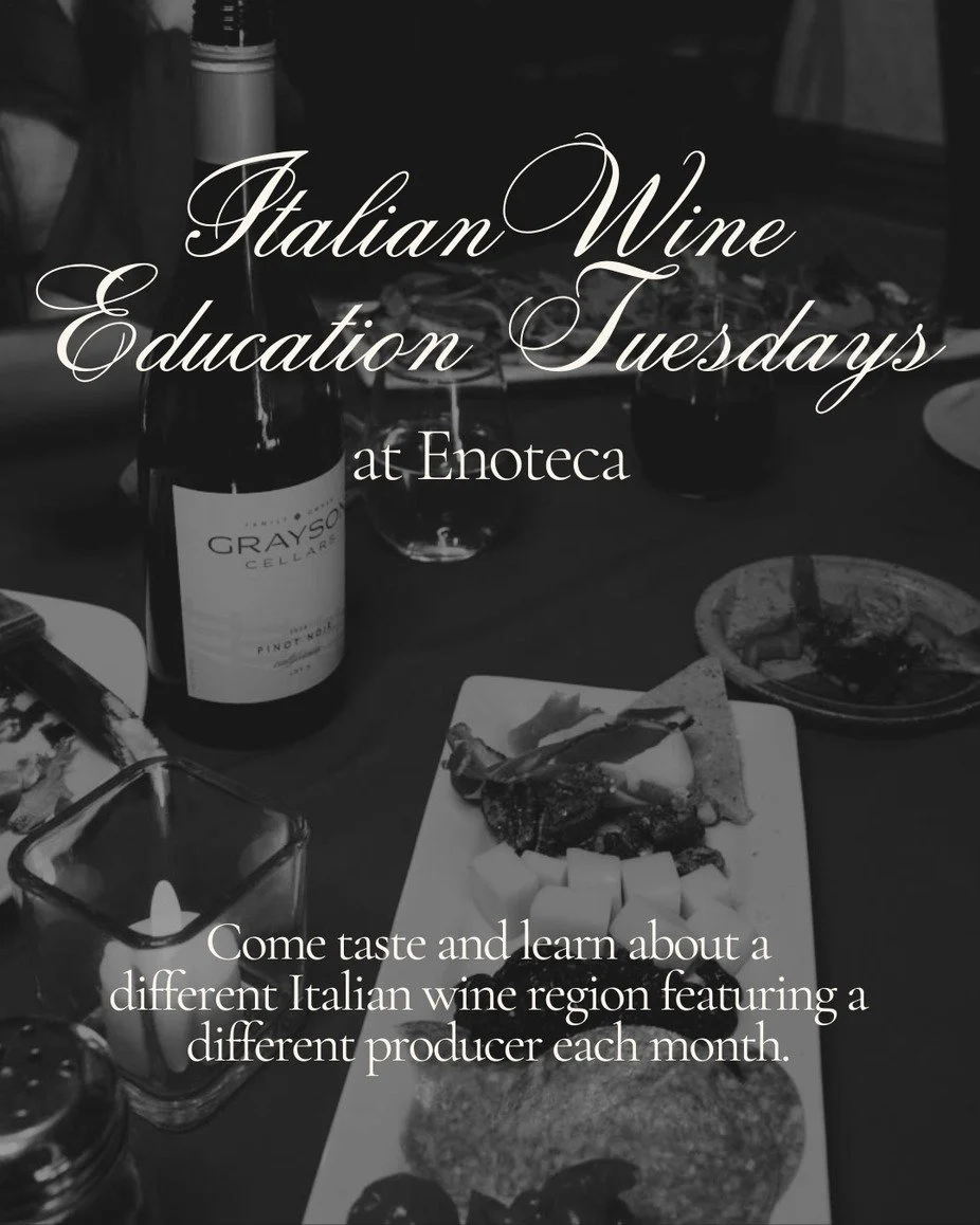 Italian Wine Education Tuesdays at Pizzeria Rustica