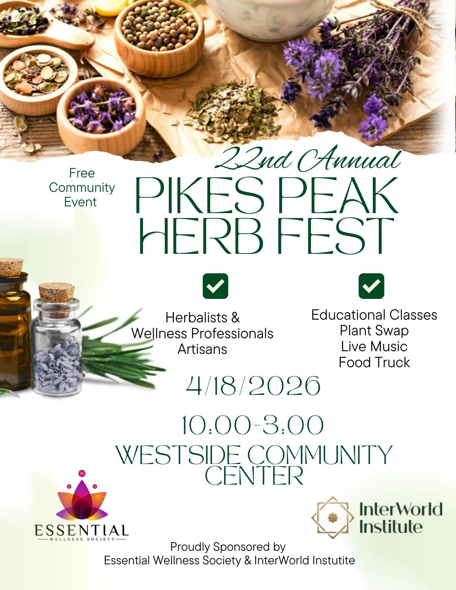 22nd Annual Pikes Peak Herb Fest