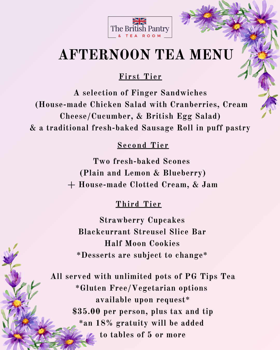 The British Pantry & Tea Room - Afternoon Tea