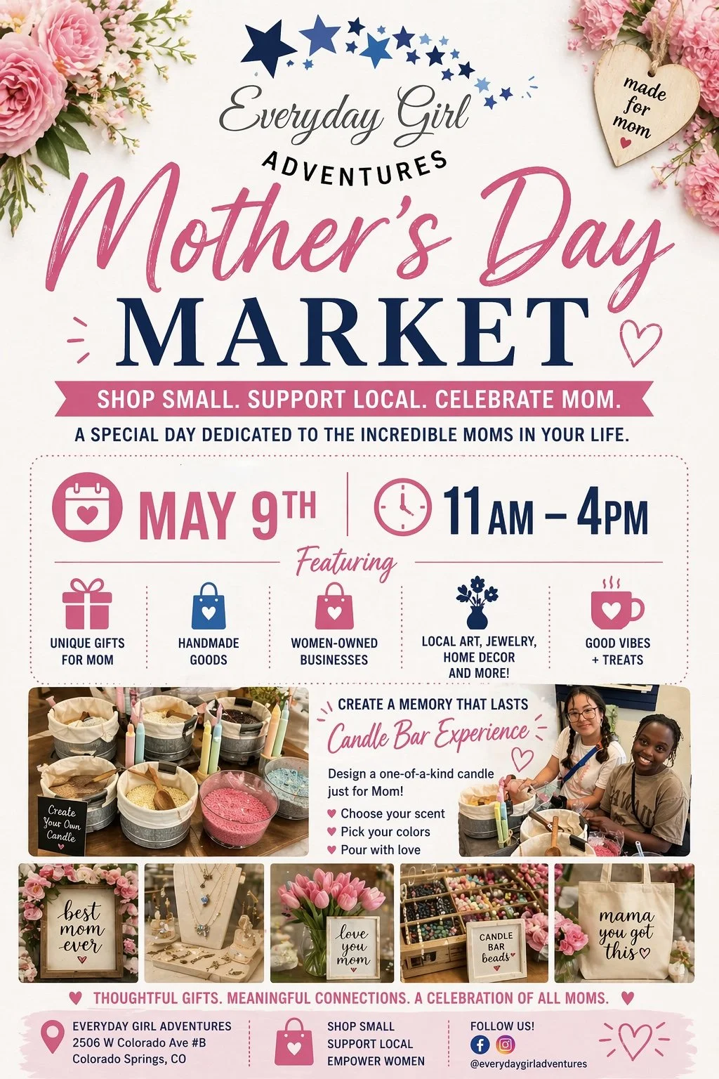 Mother’s Day Market at Everyday Girl Adventures 