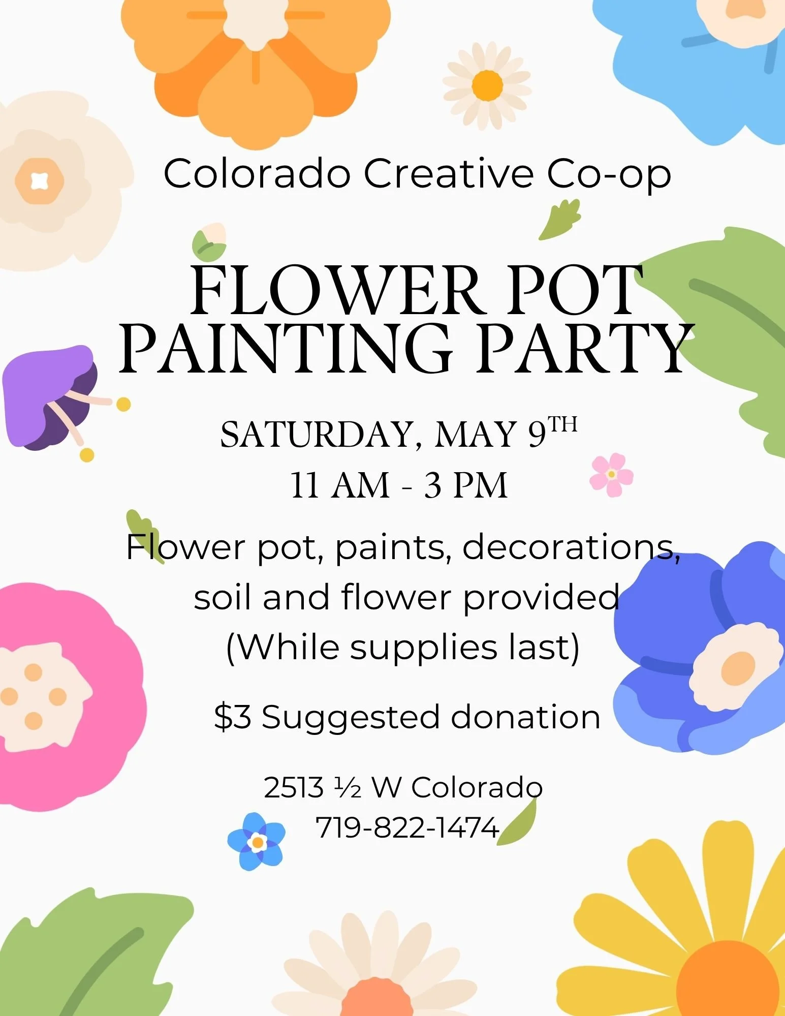 Flower Pot Painting Party