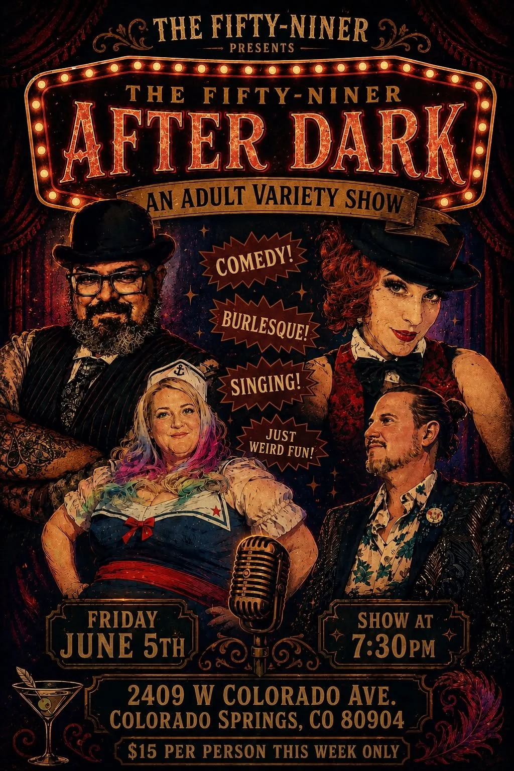 THE FIFTY-NINER AFTER DARK at The Fifty-Niner — arts event in Colorado Springs on July 3, 2026