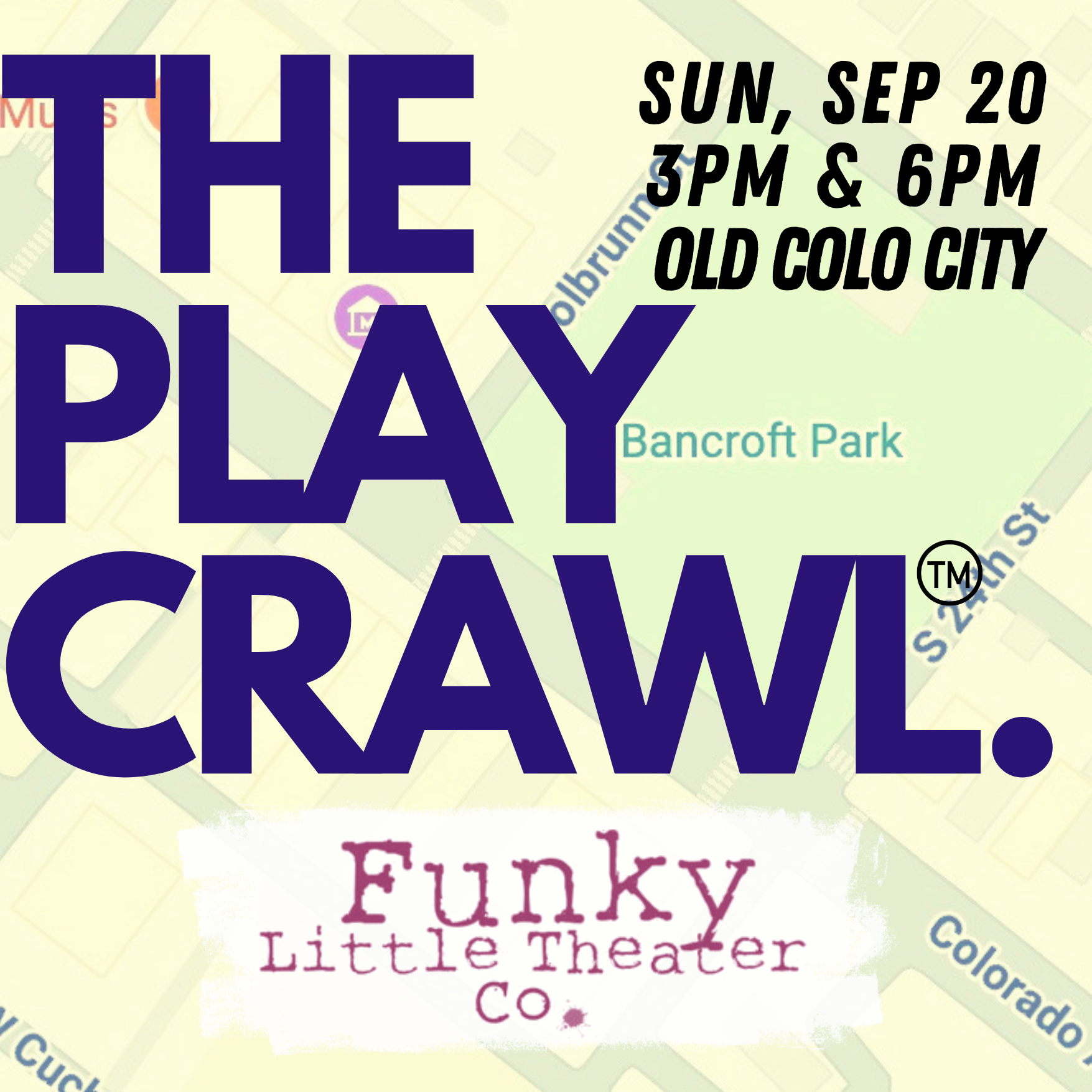 The Play Crawl by Funky Little Theater Company at Funky Little Theater Company - arts event in Colorado Springs on September 20, 2026