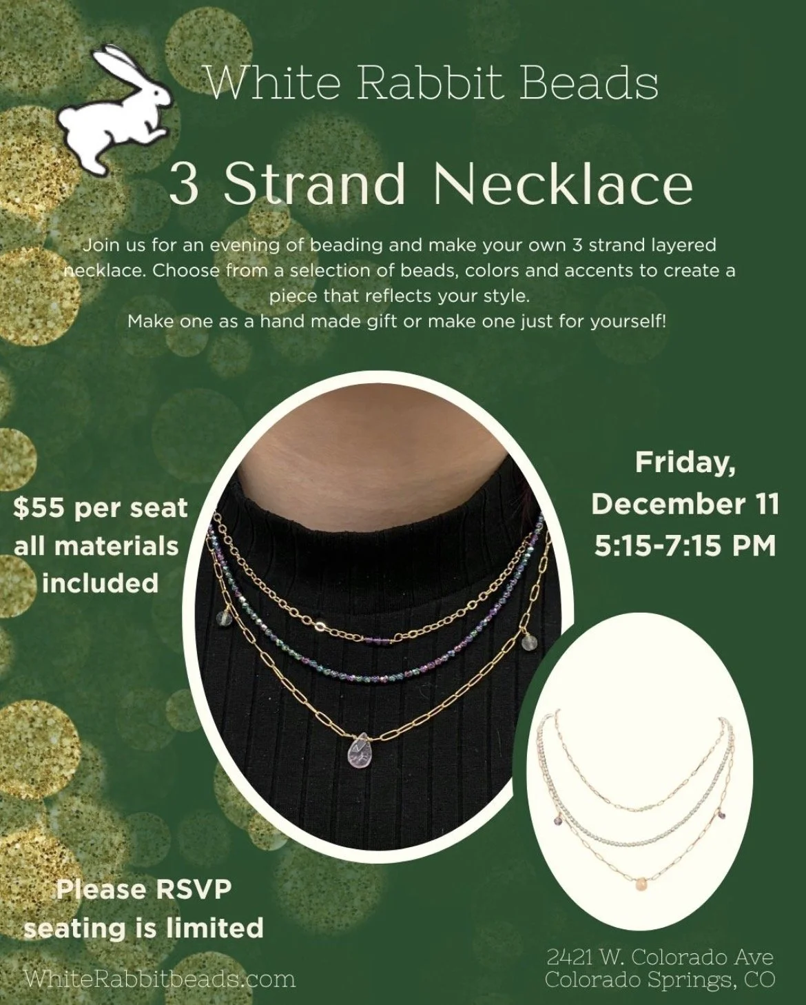 Make Your Own Necklace at White Rabbit