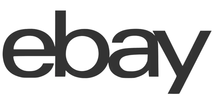 eBay logo in black text on a white background